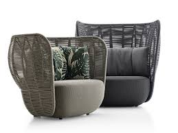 High Back Garden Armchair Bay Garden Armchair By B B Italia Outdoor Woven Outdoor Furniture Outdoor Furnishings B B Italia