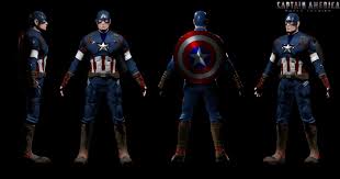 Artstation Captain America 3d Model Jeff Ong Chen Fei Captain America Captain Character Modeling