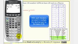 The Mayan Number System Writing Base 10 Numbers As Mayan Number Base 20