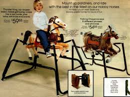 In height at center span. Wonder Horses See Vintage Ride On Spring Horse Toys From The 50s To The 80s Click Americana