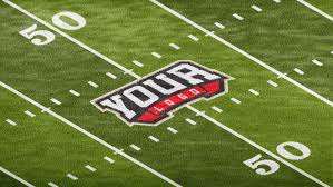 Football Stadium Grass Logo Mockup Logo Mockup Photoshop Logo Football Field