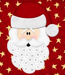 Santa Beard Christmas Advent Calendar Countdown Count Down Free Cheap Free Frugal Gift Christmas Countdown Diy Christmas Countdown Calendar Christmas Countdown