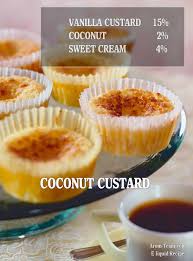 E Liquide Vanille Custard Vanilla Custard Capella Flan A La Noix De Coco Recette Tarte Desserts Portugais