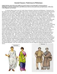 Patrician (as opposed to plebeian) is a meme often employed by anonymous users of the music discussion board 4chan. Social Classes Patrician Plebeians