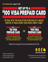 Customers that have the midas credit card are more willing to buy the better product. Fillable Online 100 Visa Prepaid Card Midas Fax Email Print Pdffiller