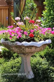 Why not make one yourself? 14 Birdbath Planter Ideas For Your Garden Empress Of Dirt