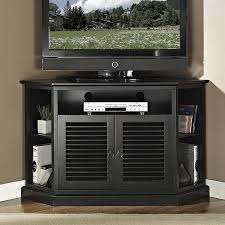 Stylish and durable tv stands to match your home decor and budget. Walker Edison Black Corner Tv Stand Accommodates Tvs Up To 60 In In The Tv Stands Department At Lowes Com