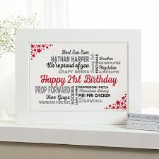 Personalised 21st birthday glass tankard. 21st Birthday Gifts For Him Personalised Wall Art Pictures