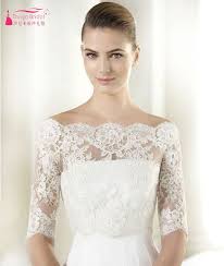 Find More Wedding Jackets Wrap Information About Half Sleeves Lace Boleros Wedding Dress Jacket Custom Lace Bolero Wedding Wedding Dress Bolero Bridal Jacket