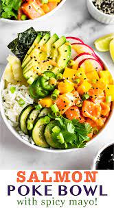 Salmon Poke Bowl Recipe Salmon Poke Poke Bowl Recipe Poke Bowl