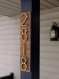 Left over artificial turf 4. Modern House Numbers Plaque On Stained Wood House Numbers Modern House Number House Number Plaque