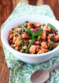 Three Bean Sweet Potato Salad Recipe Salad With Sweet Potato Potatoe Salad Recipe Sweet Potato Salad Recipe