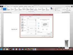 How To Add A Page Border In Microsoft Word 2013 Words Page Border Flyer Templates