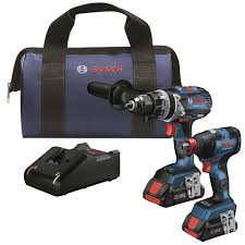 The forward/ reverse switch allows easy transitioning from driving screws in. Bosch Combo Kit With 2 In 1 Impact Drill Driver And 4 0 Ah Batteries 18 V Gxl18v 224b25 Rona