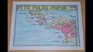 Contoh gambar mewarnai untuk usia dini bisa kalian download dengan gratis, gambar untuk anak tk bisa digunakan untuk lomba mewarnai pemandangan hewan binatang, gambar mewarnai anak. Cara Menggambar Sketsa Peta Pulau Papua Gambar Peta Pulau Papua Youtube