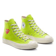 Converse Chuck Taylor All Star 70 Play Comme Des Garcons Play Comme Des Garcons X Converse Chuck Taylor All Star 70 High Bright Green In 2020 Converse Chuck Taylor All Star Converse Converse Chuck Taylor