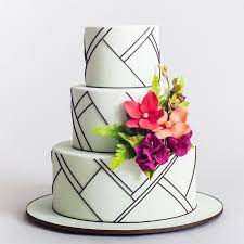 Ron Ben Israel Cakes On Instagram Justin S And Brook S Weddingcake From Last Night Eatfellowhumans And M Bolo Geometrico Bolos Bonitos Arte De Fazer Bolos