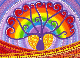 Rainbow Boab Tree Of Life By Elspeth Mclean Renkler Cizimler Tablolar
