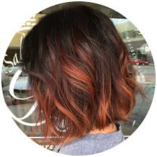 Also, you can change them just a little bit if you want to find perfect hair highlight for your brown hair. Copper Balayage Short Bob Novocom Top