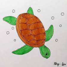 Sea Turtle Drawing | Skip To My Lou