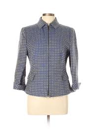 Details About Nwt Akris Punto Women Blue Jacket 10