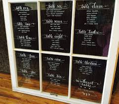 Vintage Rustic Window Pane For Wedding Seating Charts