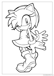 Sally acorn coloring pages template. Sonic Boom Coloring Pages Amy Rose Coloring4free Coloring4free Com