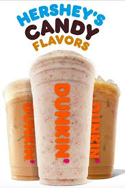 Dunkin Donuts Has New Hershey S Iced Coffee Flavors Including Cookies N Creme And Heath Dunkin Donuts Iced Coffee Dunkin Donuts Coffee Flavor