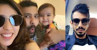 Ipl2020#rohitsharma rohit sharma workout with wife ritika sajdeh in dubai hotel getting ready for ipl 2020 connect. Rohit Sharma S Wife Ritika Gives A Cheeky Reply To Yuzvendra Chahal S Why U Cropped Me Bhabhi Comment Crickettimes Com