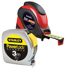 Måttband från Stanley och Hultafors