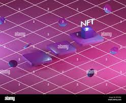 Ntf Abstract 3d Render Of Non Fungible Token In Blockchain Ethereum Cryptocurrency Auction Stock Photo Alamy