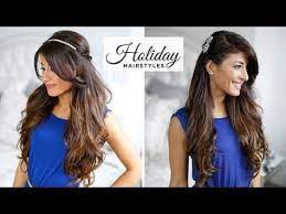 3 Holiday Hairstyles Youtube Party Hairstyles Open Hairstyles Long Hair Styles