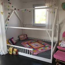 Loft Bed Playhouse Children Bed Bunk Bed For Kids Kids Etsy In 2020 Kid Beds Kids Bunk Beds Montessori Bed