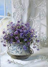 Ana Rosa Floral Art Purple Flowers Beautiful Flowers