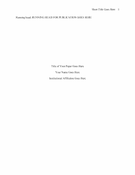 Apa (american psychological association) style is most commonly used to cite sources within the social sciences. Apa 7th Edition Running Header Format