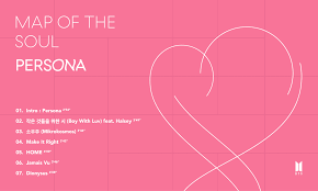 Bts Reveals Track List For Map Of The Soul Persona Soompi Bts Lyric Bts Persona
