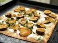 Flatbread Pizza With Sliced Plums Goat Cheese Sage Honey And Sea Salt Look For The Large Square Flatbreads La Flatbread Pizza Sweet Pizza Cooking Recipes