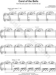 Download and print in pdf or midi free sheet music for carol of the bells by mykola leontovych arranged by will_ross for piano (solo) Philip Wesley Carol Of The Bells Sheet Music Piano Solo In Bb Major Download Print Sku Mn0127988