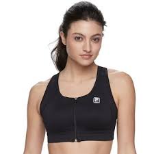 Fila Sport Zip Front Medium Impact Sports Bra Mj Bra