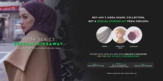 Bringing you neelofa's latest hijab & merchandise. Moda Limited Time Offer