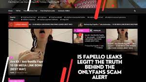 Is fapello leaks legit? the Truth Behind the OnlyFans Scam alert 