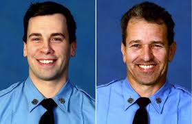 Today, the FDNY remembers Lieutenant Joseph Graffagnino (left), of Ladder  5, and Firefighter Robert Beddia (right), of Engine 24, who made the  Supreme Sacrifice