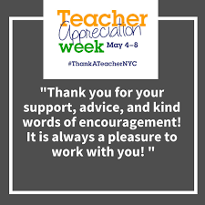 Thank you messages for teacher. Iteachnyc V Twitter Thank A Fellow Colleague During Teacher Appreciation Week Would You Like To Send A Message Click Here And We Will Send A Thank You Note To Your Teacher Doeconnected