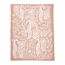 Dwell studio pink bird plush baby security blanket. Boheme Knit Blanket Dwell Studio Knitted Blankets Design