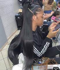 Half Up Half Down Hair Ponytail Styles Straight Hairstyles Hair Laid