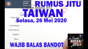 Prediksi Angka Togel Taiwan Malam Ini Selasa 26 Mei 2020 Togeltaiwan Angkamaintaiwan Youtube