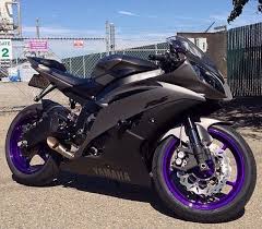 Black And Purple Rims R6 Black Purple Wheels Yamaha R6 Black Sports Bikes Motorcycles Yamaha R6