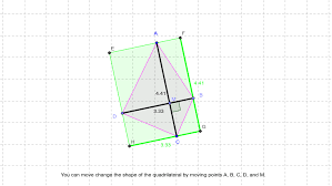 Area Of Quadrilateral With Perpendicular Diagonals Geogebra