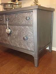 If You Have Broken Veneer Put Textured Wallpaper Over It Or Paintable Wallpaper For A Great Look Furniture Rehab Painted Furniture Redo Furniture