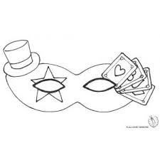 Disegno Di Maschera Carnevale Con Cappellino Da Colorare Maschere Carnevale Maschere Carnevale Fai Da Te Bambini